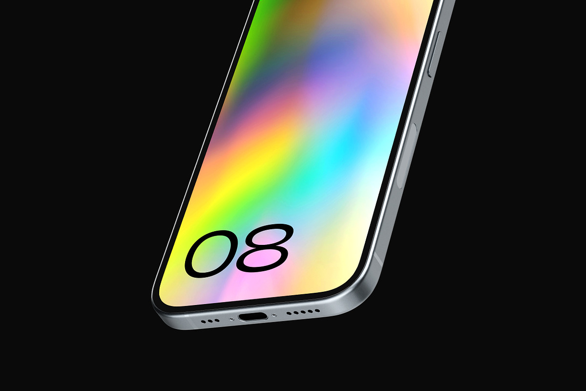iPhone 15 Mockup Vol 01, a Device Mockup by Matte Black (Photo 5 of 6)