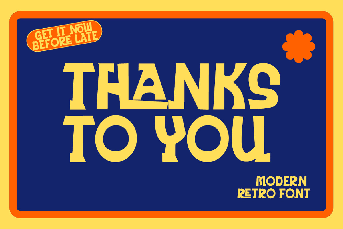 Mankey Caimel - Modern Retro Font, a Sans Serif Font by Dhabee (Photo 7 of 10)