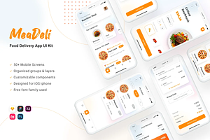 MeaDeli - Food Delivery App Design