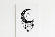 50 Crescent Moon with Stars, an Empty State Illustration by Amazin_art (Thumbnail 31 of 47)
