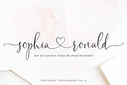 Sophia Ronald // Lovely Script Font, a Script Font by PeachCreme (Thumbnail 2 of 22)
