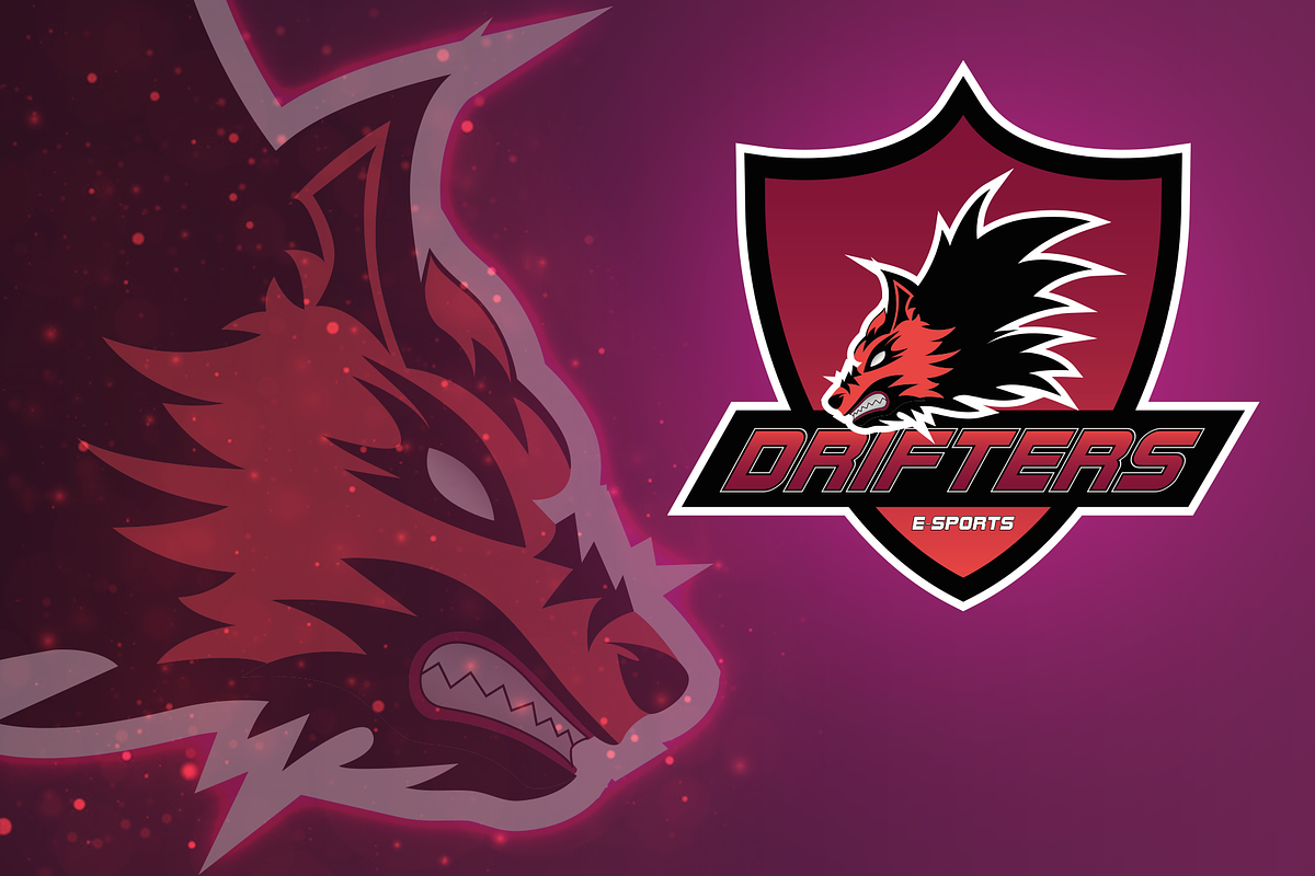 Drifters E-Sport Logo, a Branding & Logo Template by Midgardians