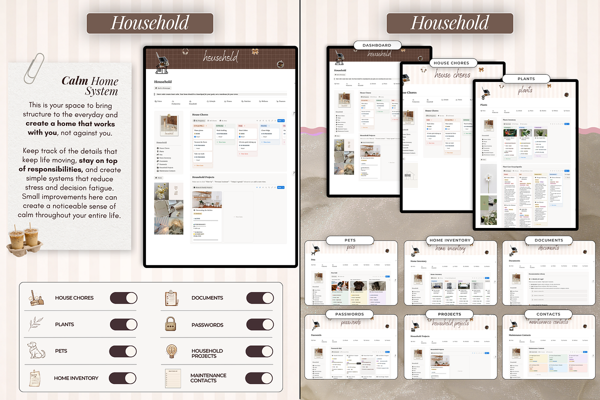 Notion Life Planner, Notion Template, a Branding & Logo Template by The Thrive Society (Photo 5 of 11)