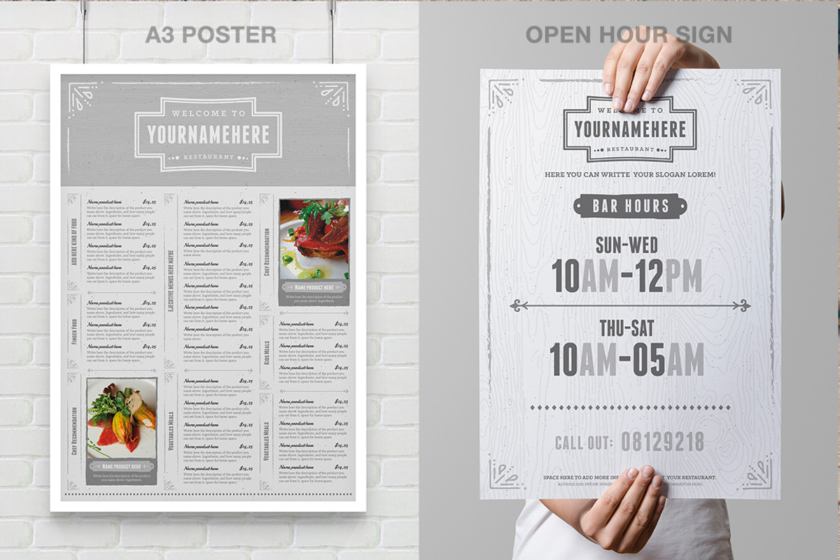 Classy Food Menu 4, a Brochure Template by Luuqas Design (Photo 6 of 10)