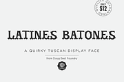 Latines Batones, a Serif Font by Doug Best Foundry (Thumbnail 1 of 3)