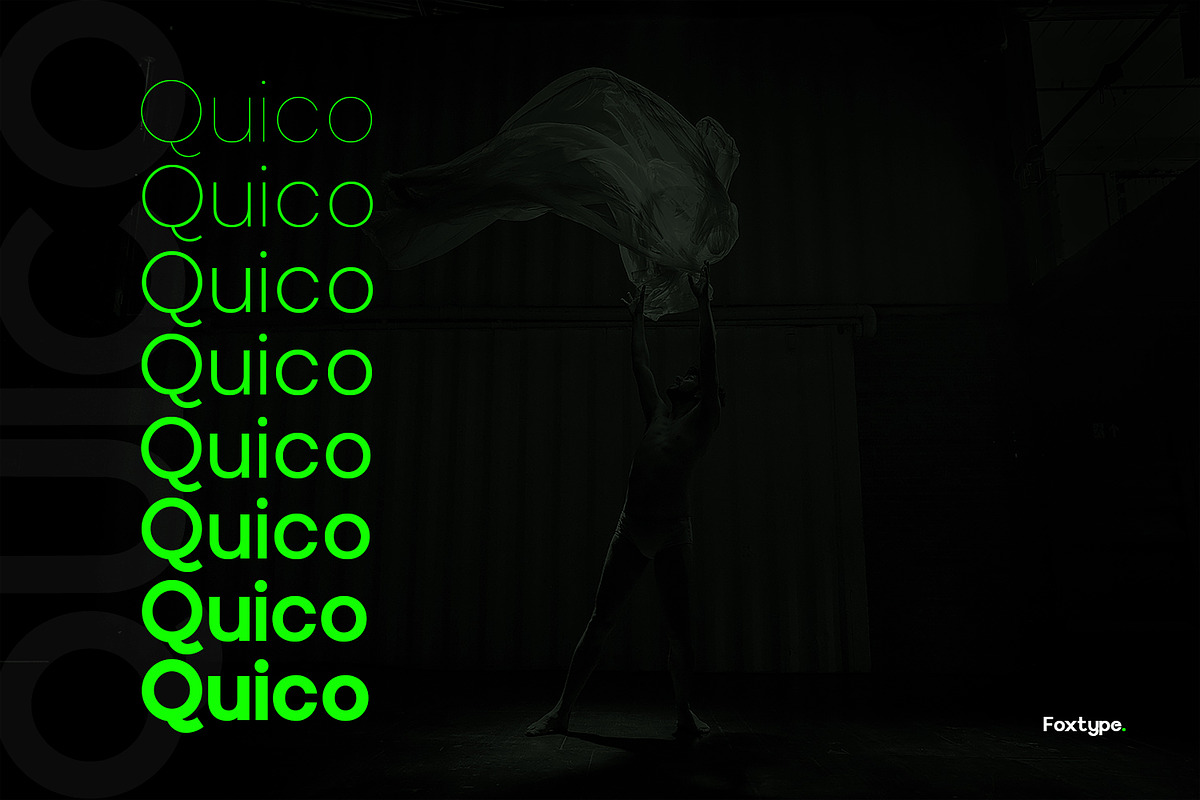 Quico Branding Typeface, a Sans Serif Font by Foxtype (Photo 5 of 9)