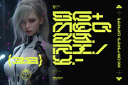 NCL BRAYQOSE - Cyberpunk Font, a Sans Serif Font by Enxyclo Studio (Thumbnail 5 of 13)