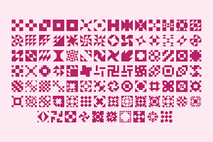 Quilt Patterns One Font