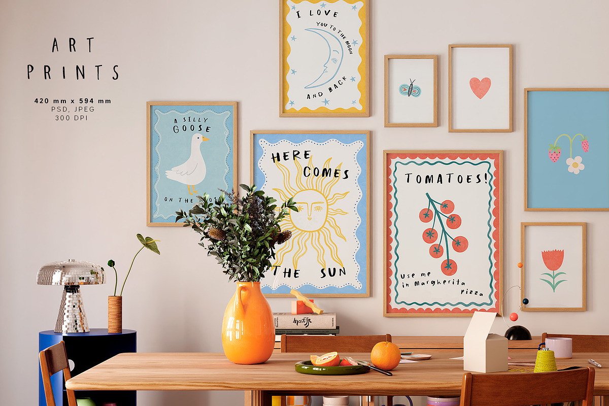 SUN & FLOWERS. Patterns & Art print, a Decorative Illustration by annartdreams (Photo 2 of 9)