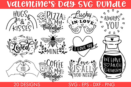 Valentine's Day SVG Bundle