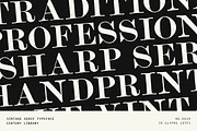 Vintage Hand-Printed Serif Typeface, a Serif Font by Century Library (Thumbnail 1 of 5)