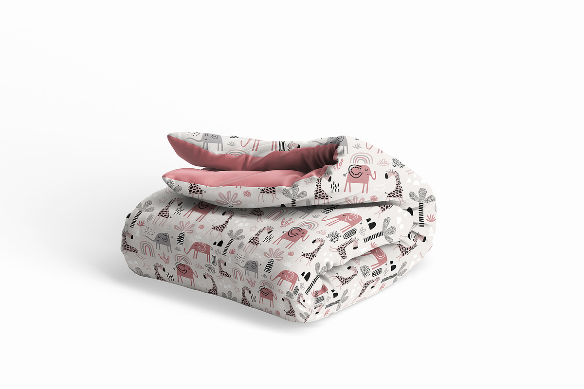 Folded Duvet Blanket Mockup, a Household Mockup by GraphicVil (Photo 6 of 9)