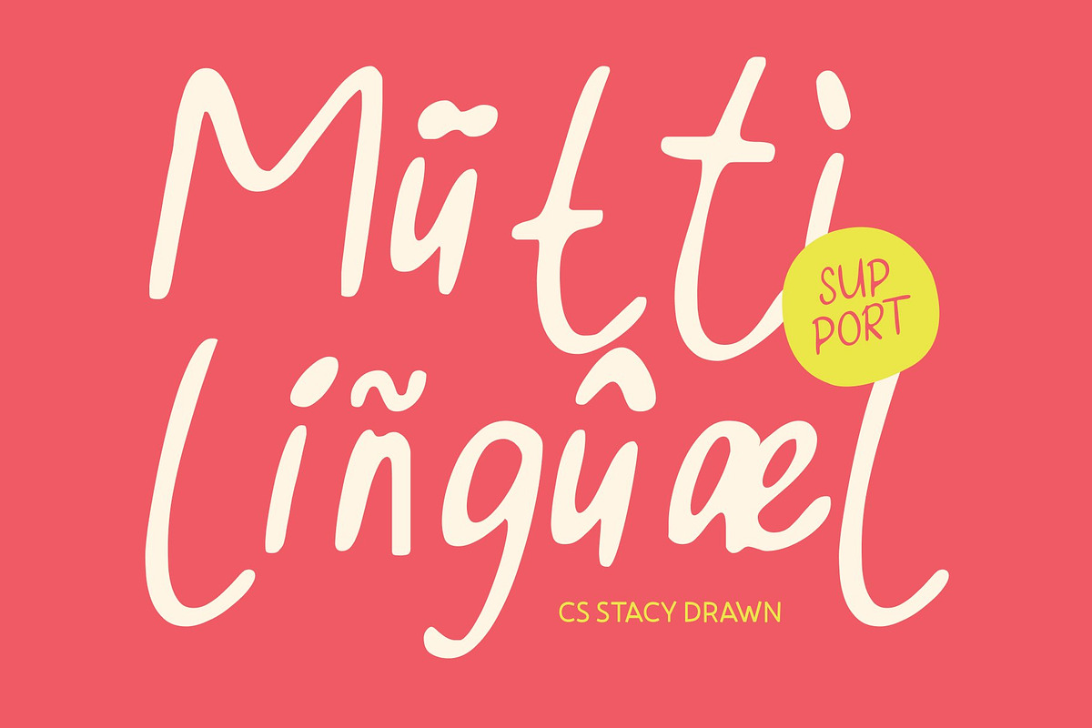 CS Stacy Drawn, a Handwritten Font by Craft Supply Co. (Photo 6 of 8)