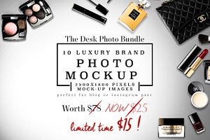 10 luxury feminine desktop bundle stock photo containing chanel and stock