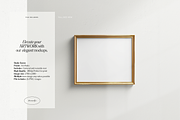 5x4 Gold Horizontal Frame Mockup PSD, a Household Mockup by momomockps (Thumbnail 5 of 11)