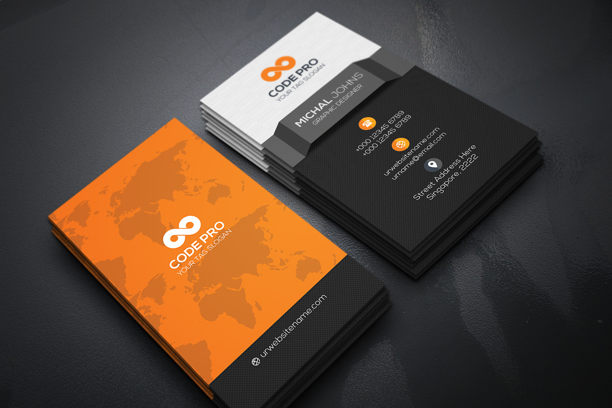 Business Cards 2 in 1, a Business Card Template by Genereux Art (Photo 8 of 8)