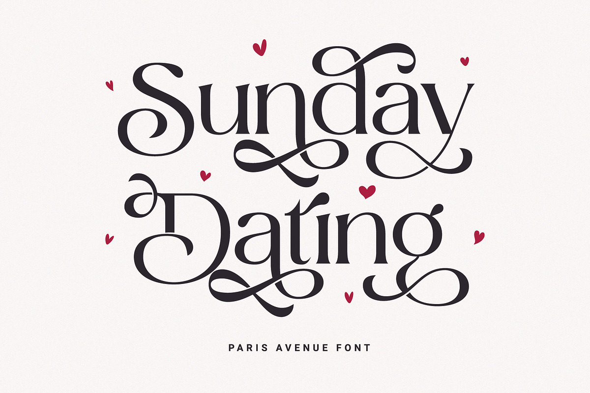 Paris Avenue - Modern Display Serif, a Serif Font by Prioritype Co (Photo 3 of 9)