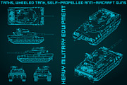 Heavy military equipment blueprints, a Transportation Illustration by Blacklight (Thumbnail 2 of 3)