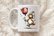 Quirky Spring Duck Clipart, an Illustration by OK Design (Thumbnail 5 of 6)