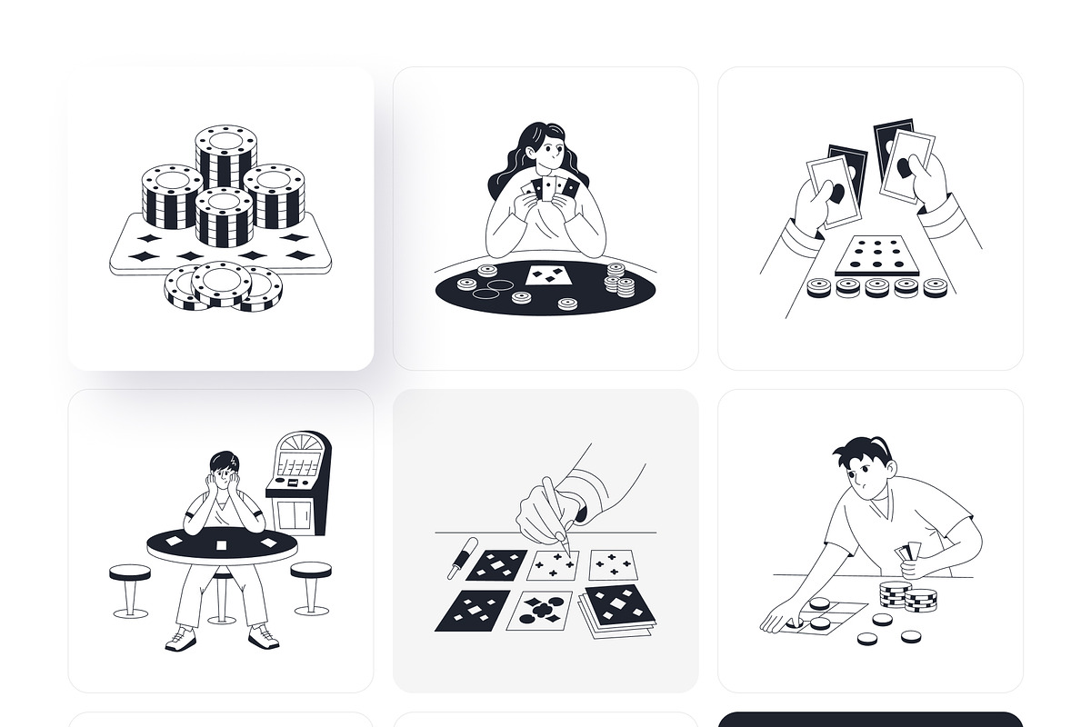 Gambling Cheater Drawing, an Outline Icon by Vectors Market (Photo 7 of 11)