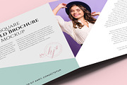 Square Trifold Brochure Mockup, a Books & Magazine Mockup by Illusiongraphic (Thumbnail 19 of 28)