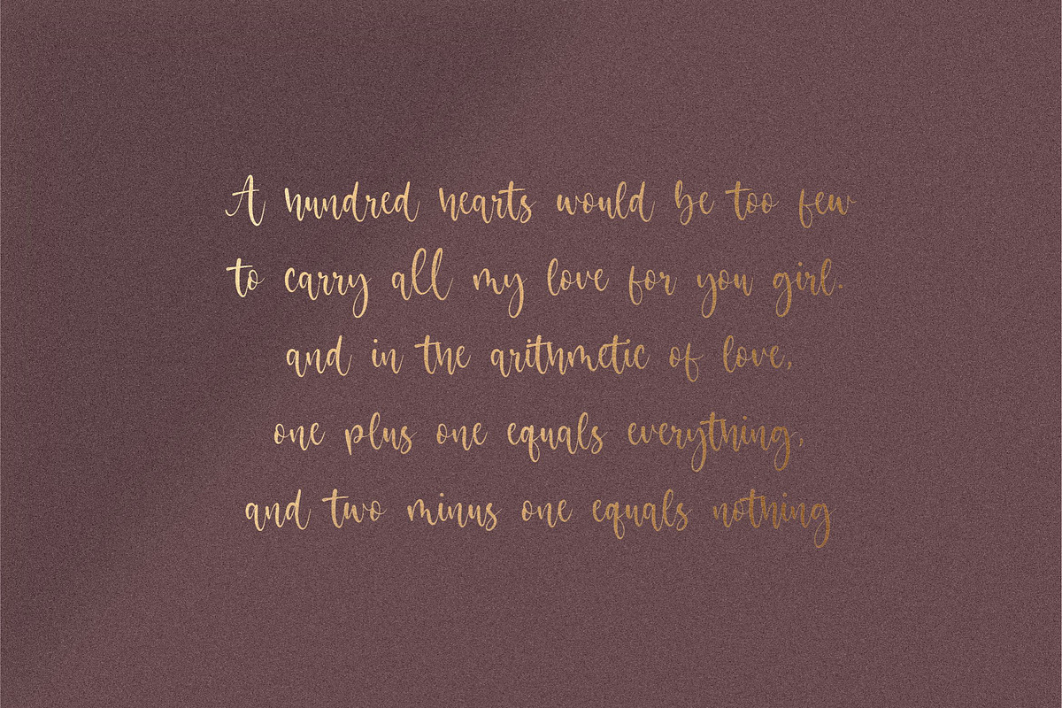 Oriental Dream - Calligraphy Font, a Script Font by Letterative Studio (Photo 2 of 7)