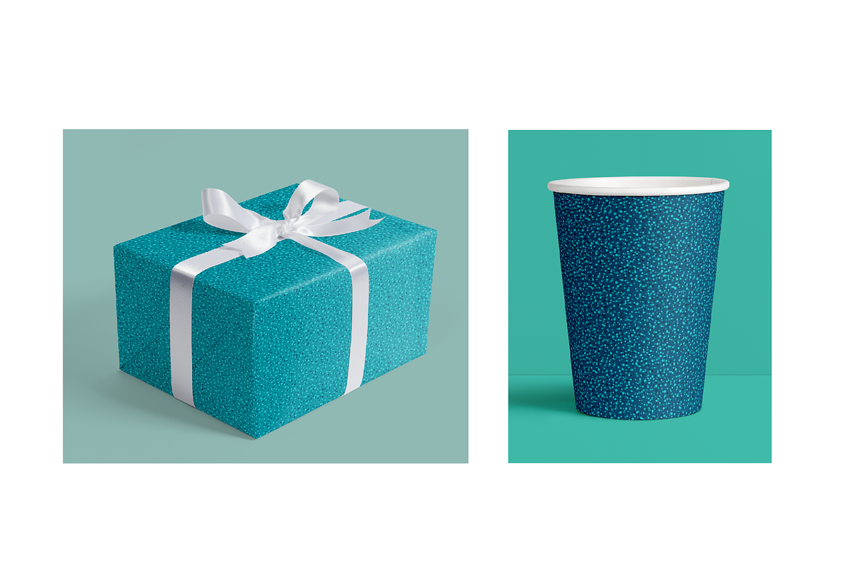 Seamless Blue & Green Glitter preview 3