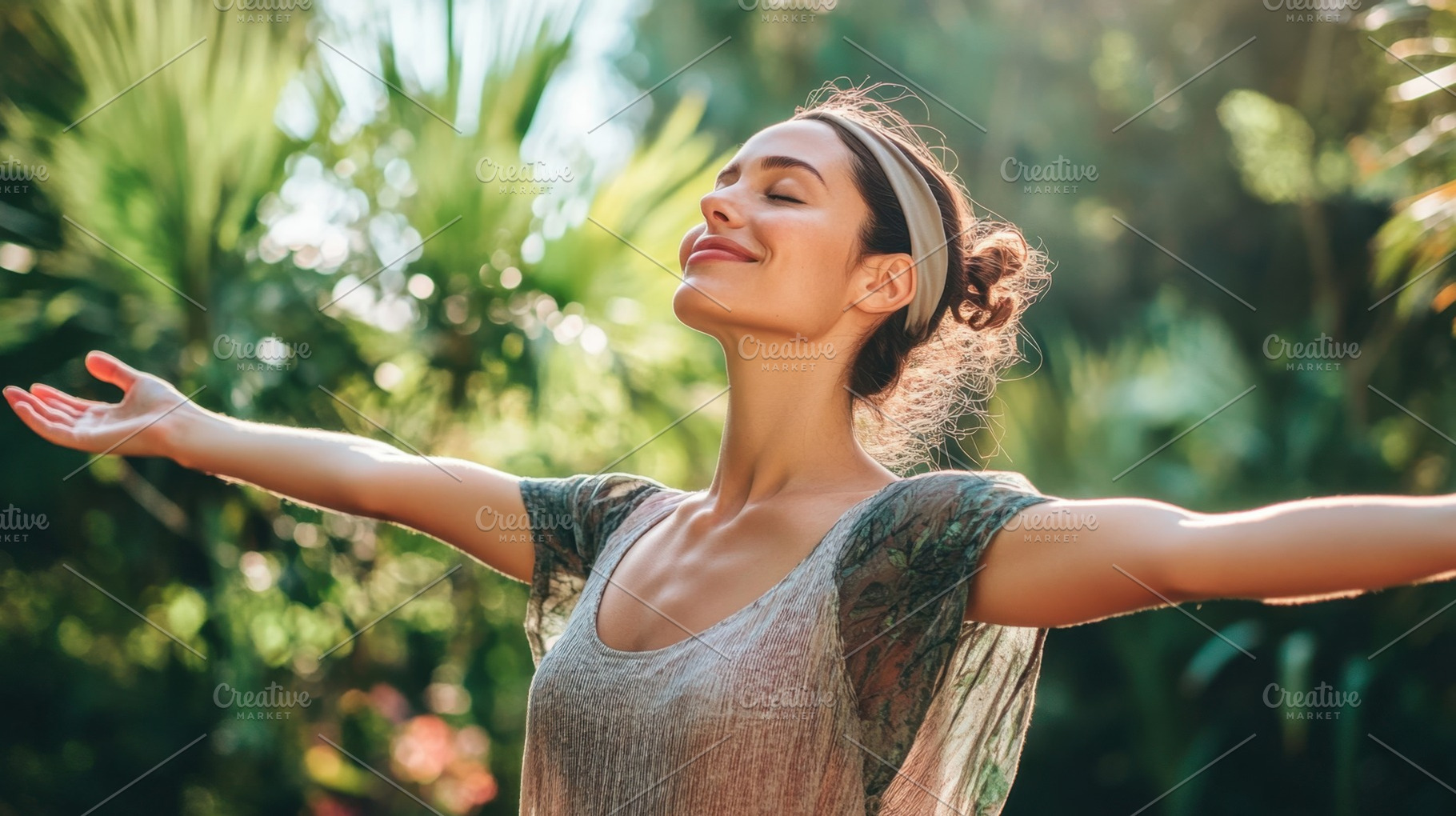 Woman loves tropical garden, a Photo by Beautiful things