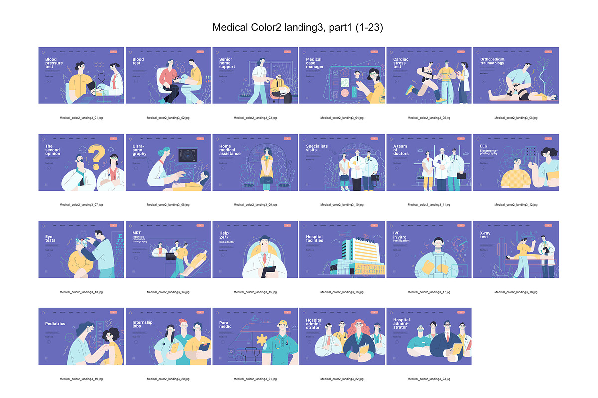 Medical, Part 1, colors 2&4, a Templates & Theme by Grivina's shop (Photo 9 of 21)