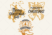 Cowboy Christmas Bundle Western Rode, a Seasonal Illustration by TanchaArt (Thumbnail 1 of 11)