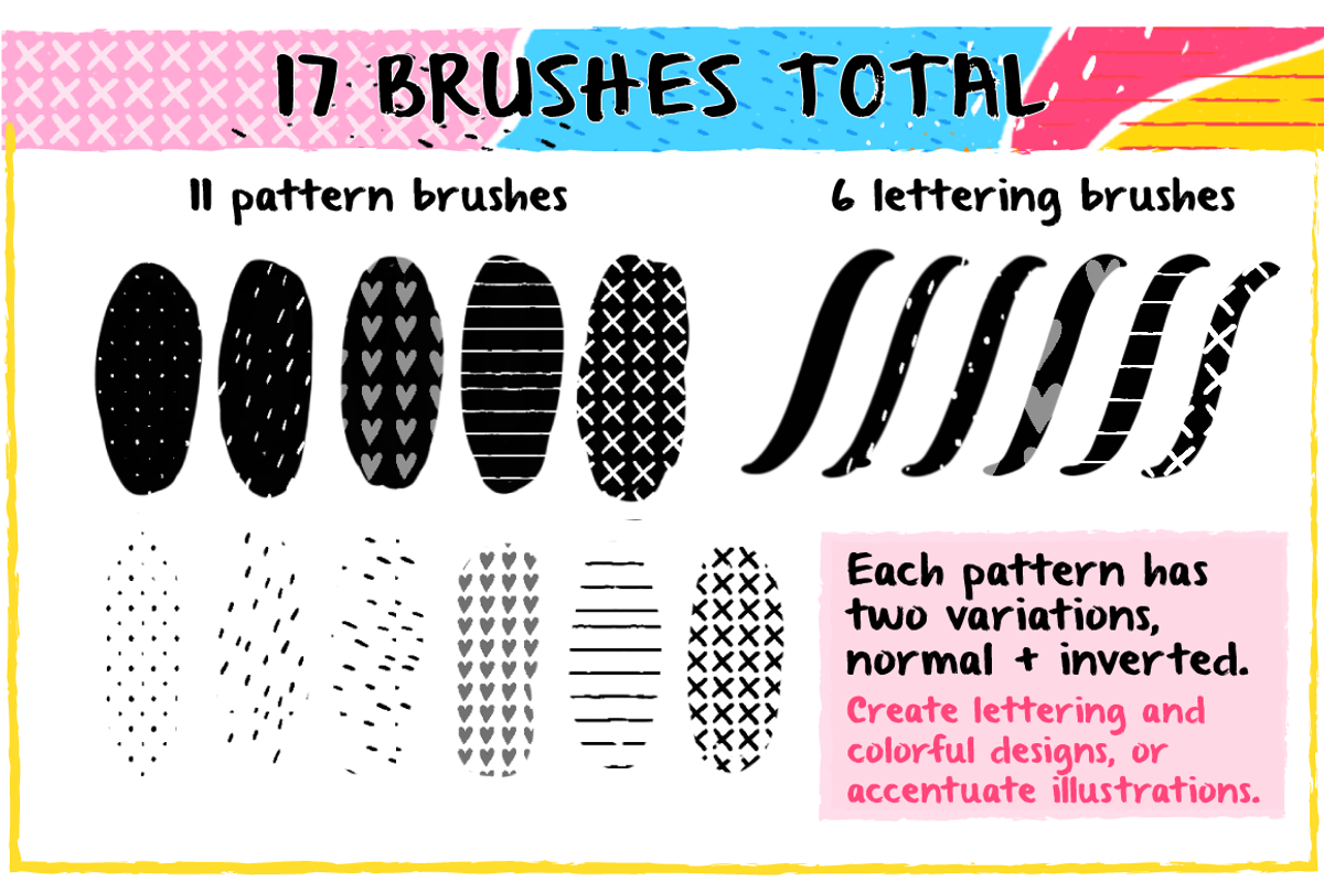 Patterns: Brushes for Procreate, a Brush Add-On by Ray of Light Design (Photo 4 of 4)