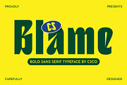 CS Blame – Bold Font, a Sans Serif Font by Craft Supply Co. (Thumbnail 1 of 8)