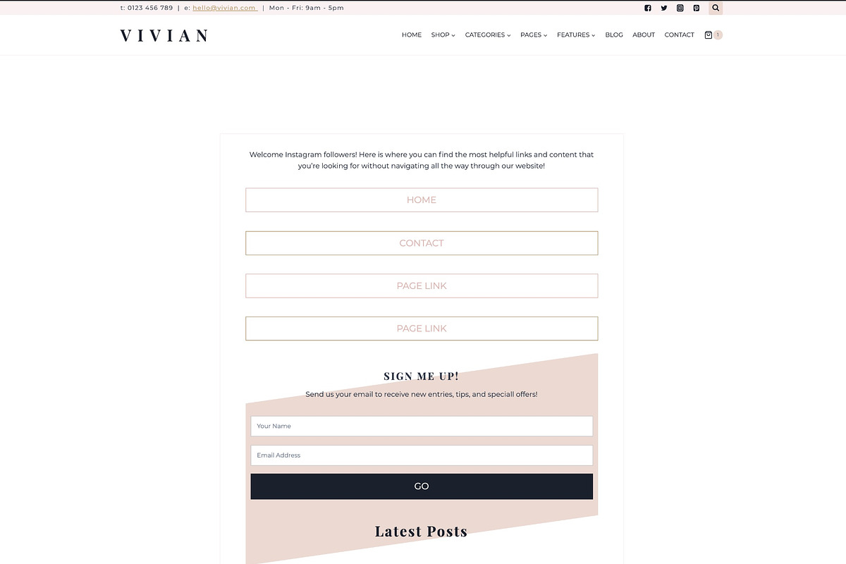 Vivian - WordPress Kadence Theme, a WordPress Template by StylishDesignMe (Photo 13 of 13)