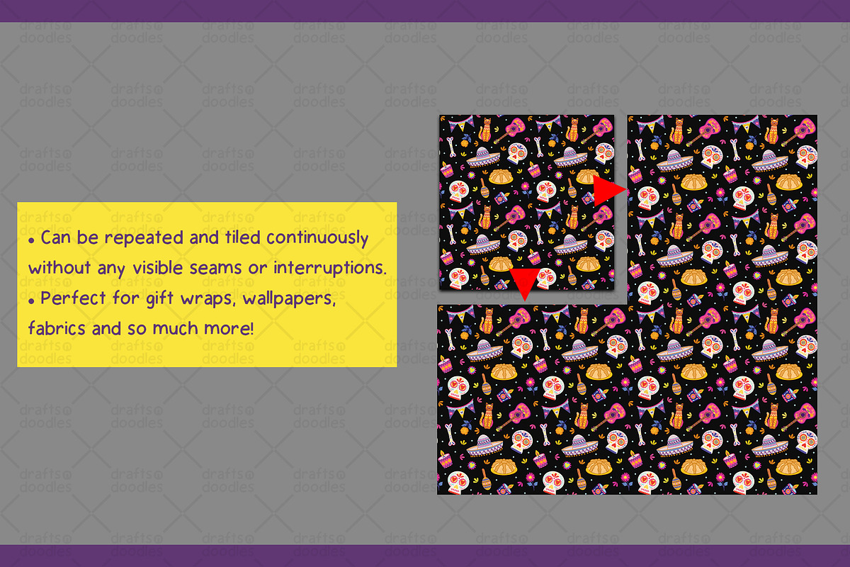 Day of the Dead Graphic Set, a Pattern Graphic by Drafts n Doodles (Photo 5 of 6)