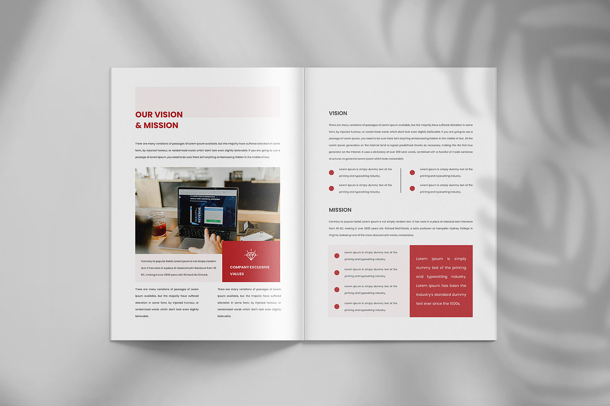 Annual report brochure template, a Brochure Template by Tanmoy Topu (Photo 7 of 12)