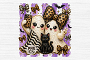Leopard Ghost Png, Preppy Ghost PNG, a Seasonal Illustration by Libby Wishes (Thumbnail 1 of 3)