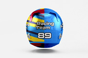 Helmet Mockup - 4 views, a Merchandise Mockup by Illusiongraphic (Thumbnail 8 of 18)