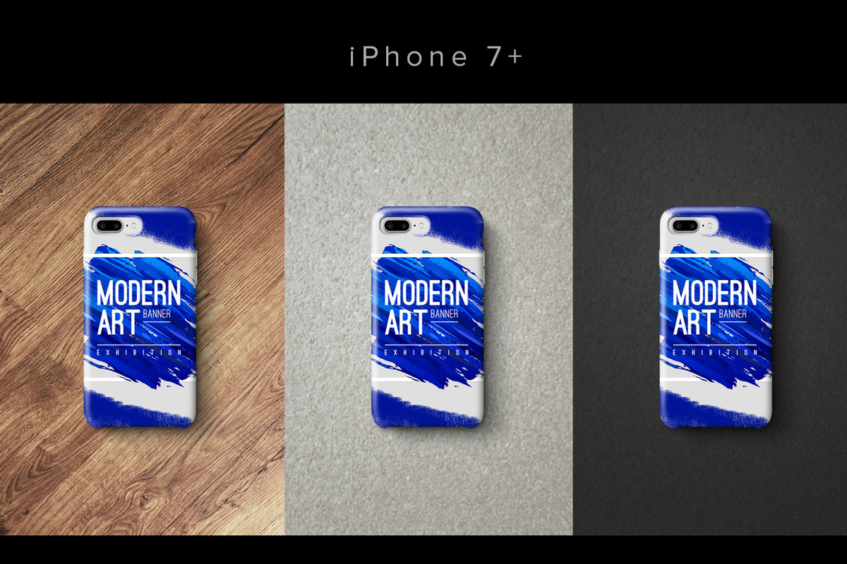 Cases iPhone 6, 7, 7plus, 8, X Set, a Product Mockup by shaman (Photo 4 of 6)