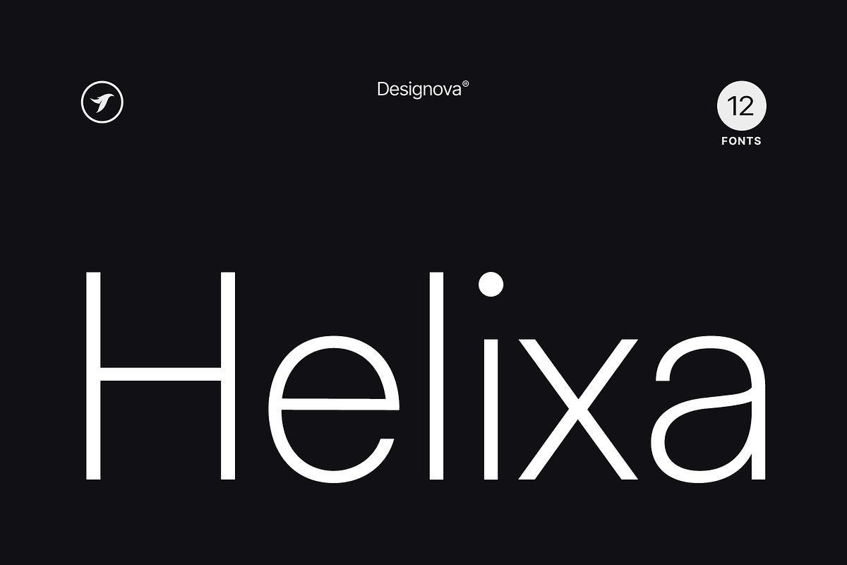 HELIXA - Clean & Modern Font Family, a Sans Serif Font by Designova® (Photo 1 of 16)