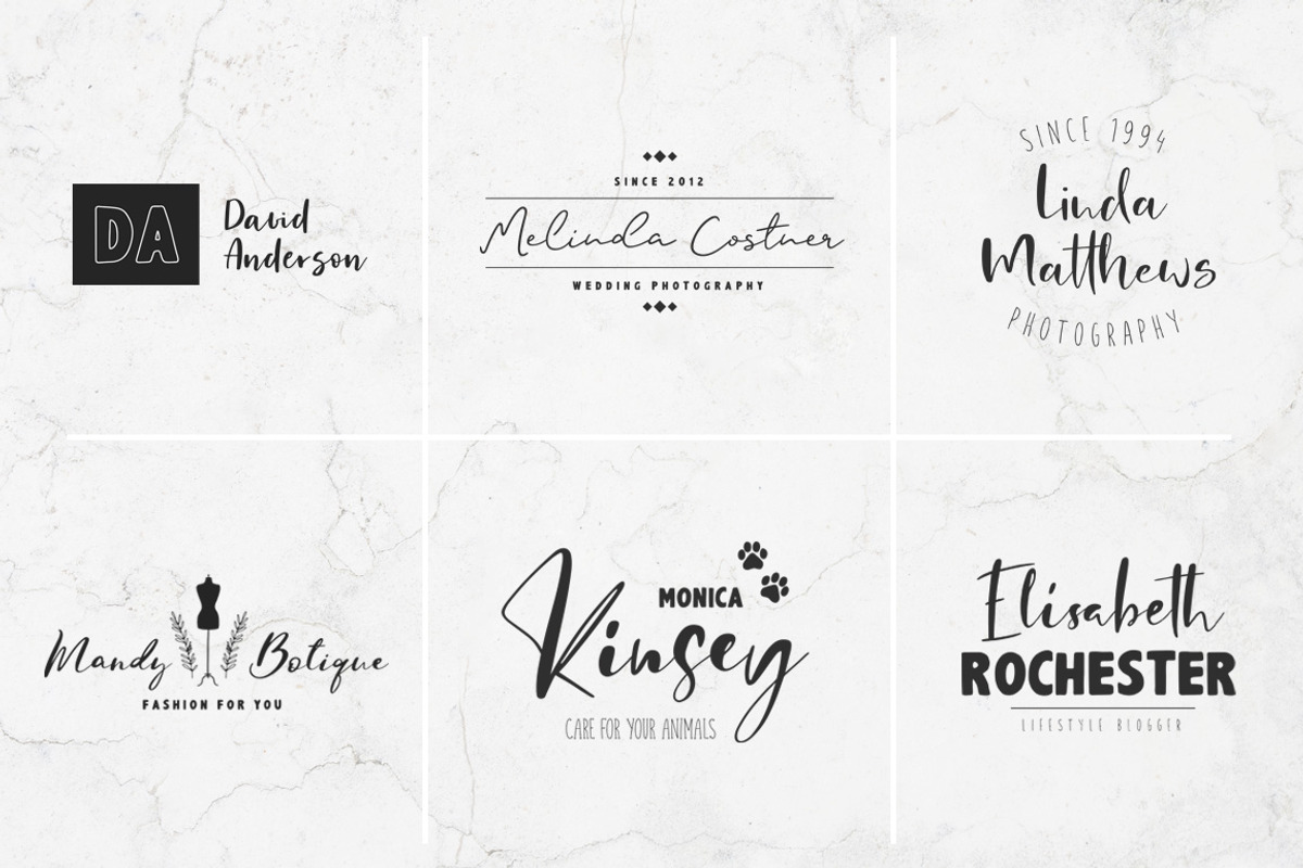 Font Pack & Mini Logo Creator, a Script Font by PeDe Designs (Photo 10 of 22)
