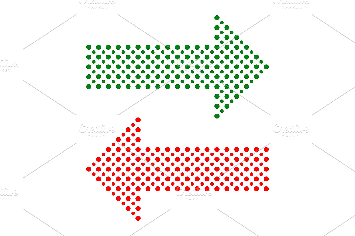 Fine Vector Dotted Red and Green, a Texture Graphic by FineArtStudio (Photo 1 of 3)