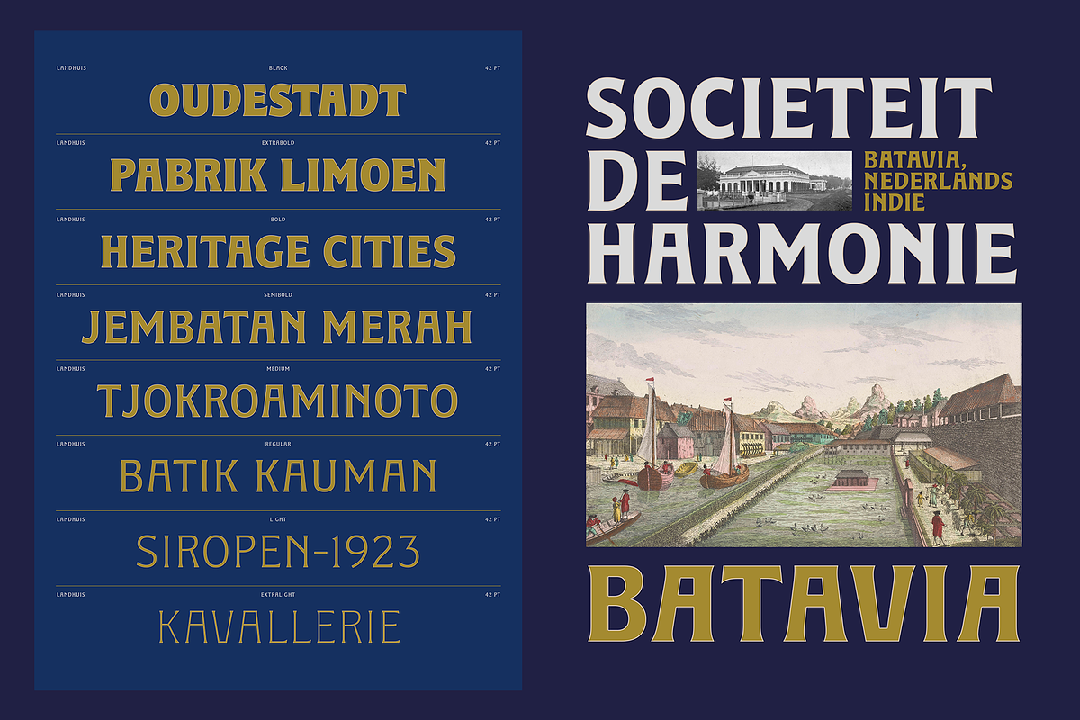 LANDHUIS - 8 Fonts, a Serif Font by Nasir Udin (Photo 3 of 15)