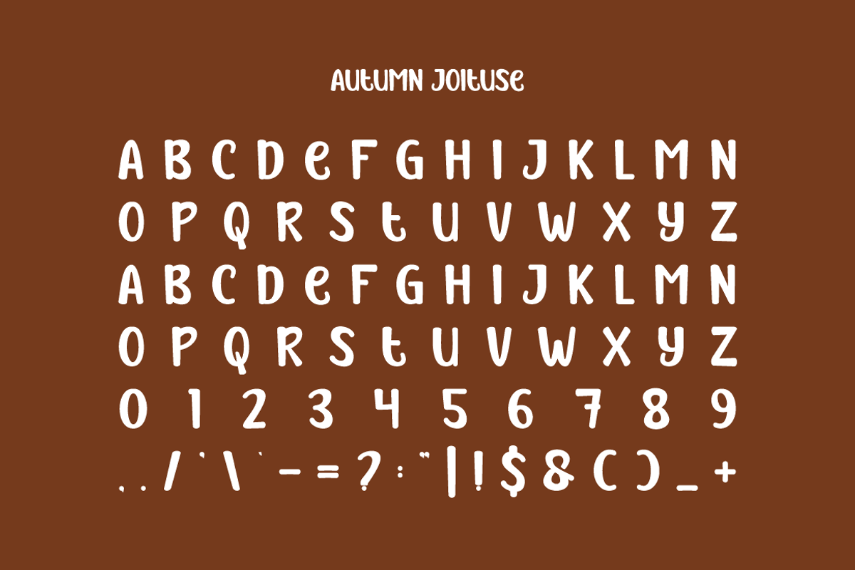 Autumn Joituse - Tropic Font, a Sans Serif Font by Iqsiart Studio (Photo 5 of 6)