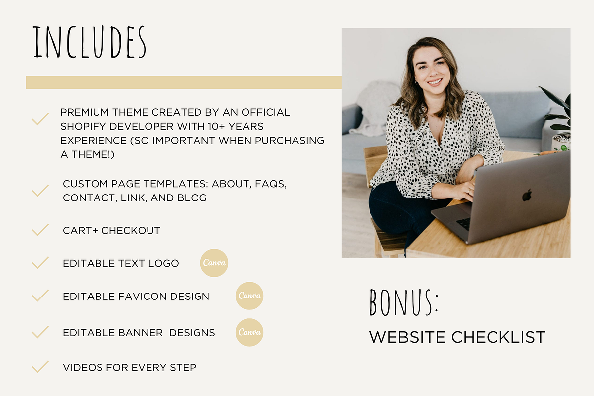 Shopify Theme | Warm Farmhouse, a Templates & Theme by Easy Website Themes (Photo 3 of 6)