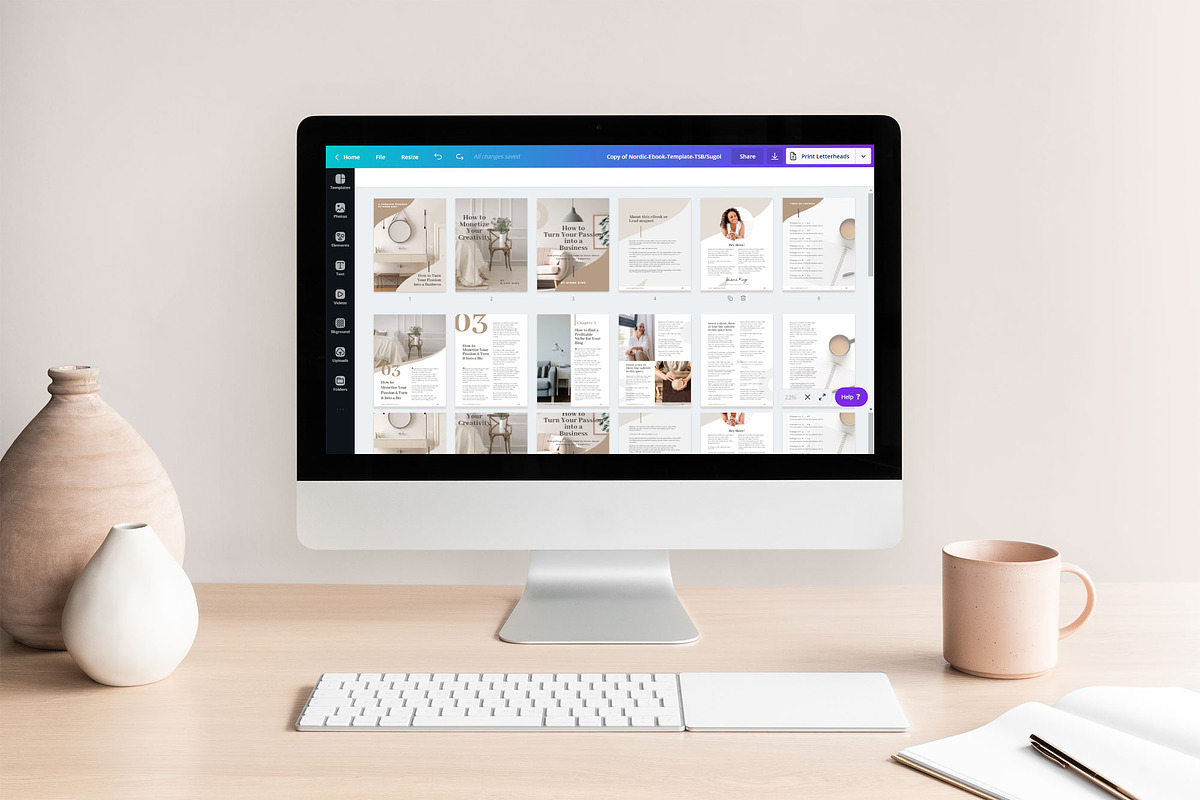eBook Canva Template | Nordic, a Magazine Template by Studio Sugoi (Photo 9 of 9)