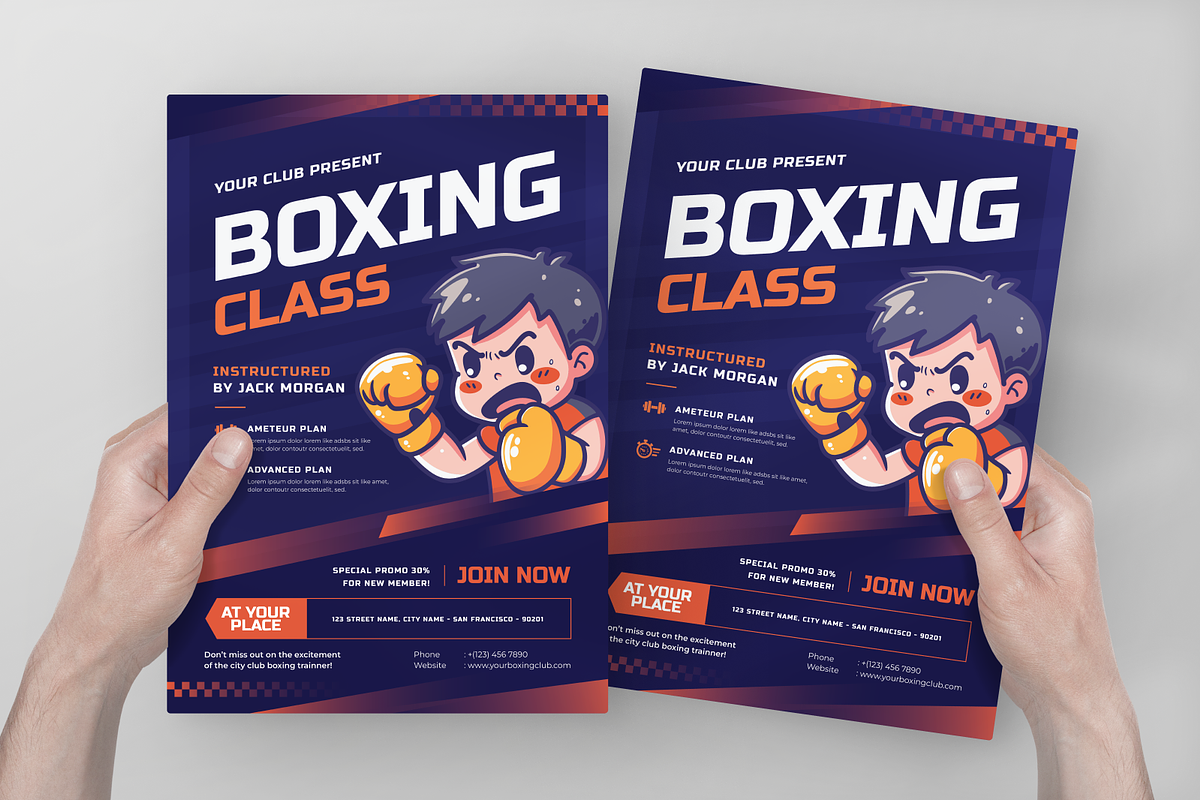 Kick Boxing Class Flyer, a Flyer Template by Annora Studio (Photo 4 of 5)