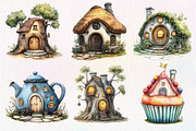 Watercolor Hollow House Clipart, an Illustration by Dream Creation (Thumbnail 4 of 7)