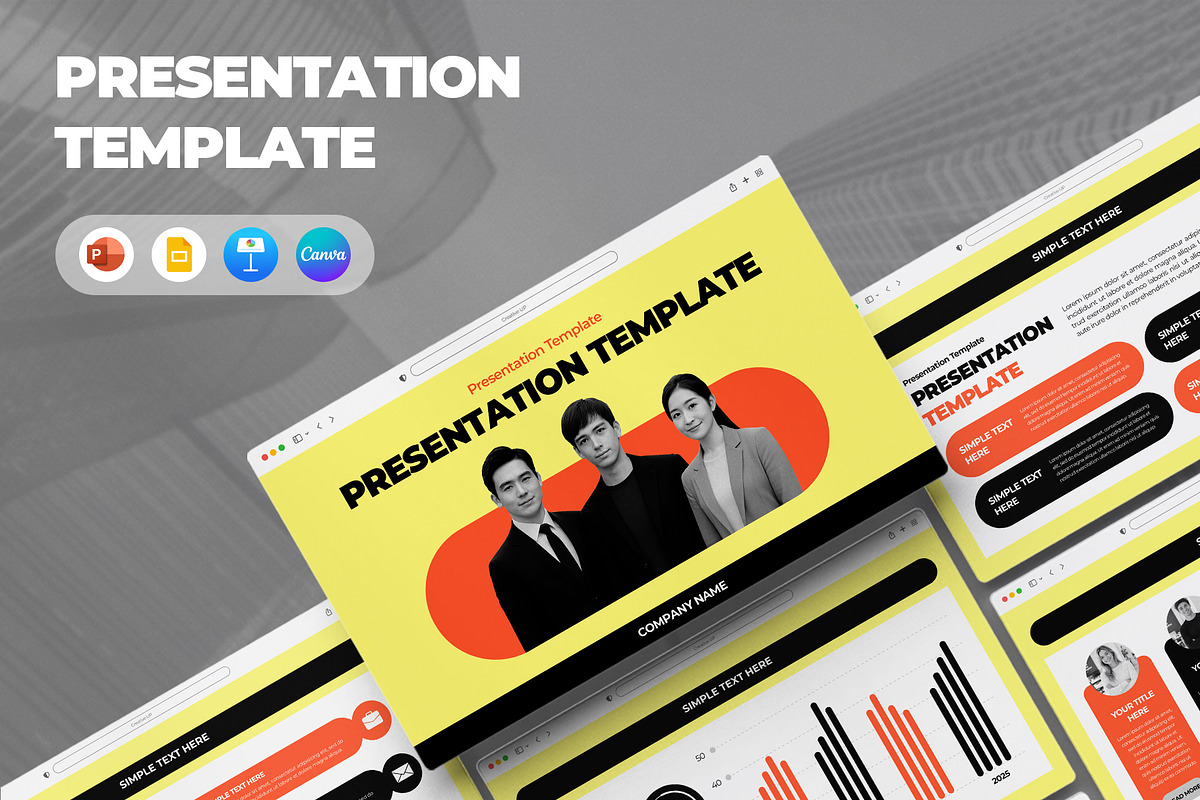 Business Plan PowerPoint Template, a Presentation Template by CreativeUP (Photo 1 of 6)