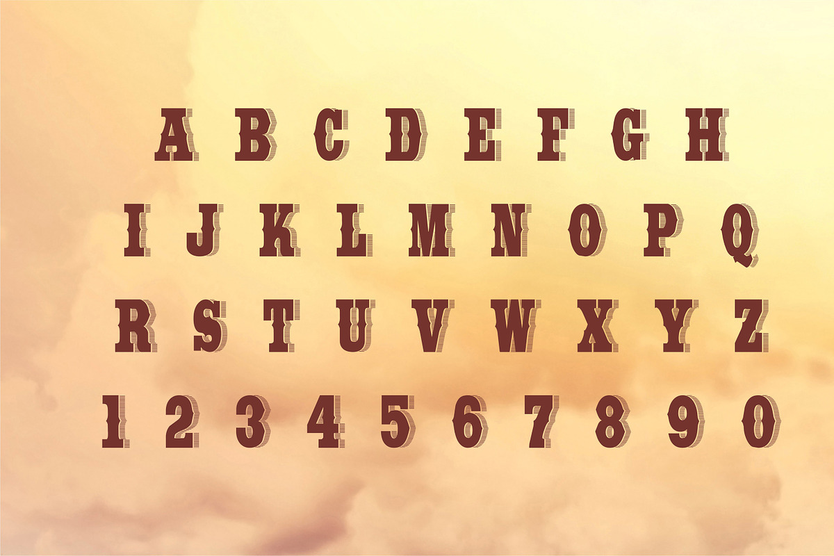 Wide Saloon - Display Font preview 4