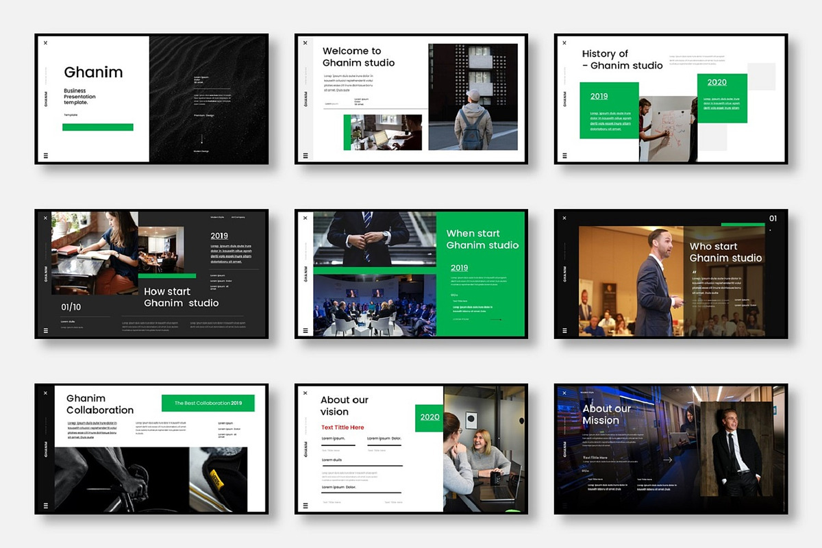 Ghanim - Business Google Slide, a Presentation Template by Dens Creative Studio (Photo 2 of 6)